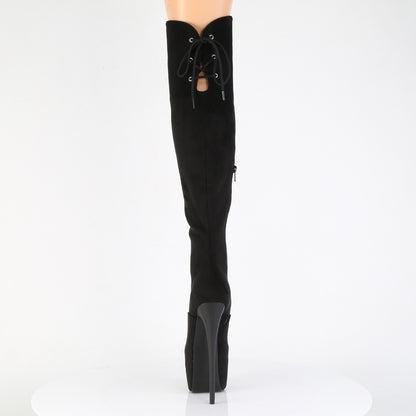 JUBILANT-3012FS 7" Heel, 3" Concealed PF Over-The-Knee Boot, Side Zip