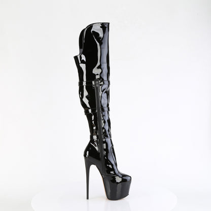 JUBILANT-3018 7" Heel, 3" PF Triple Buckle Strap OTK Boot, Side