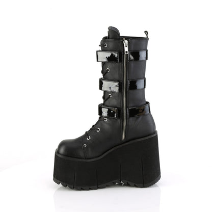KERA-110 *4 1/2" Platform Lace-Up Mid-Calf Boot, Inside Zip