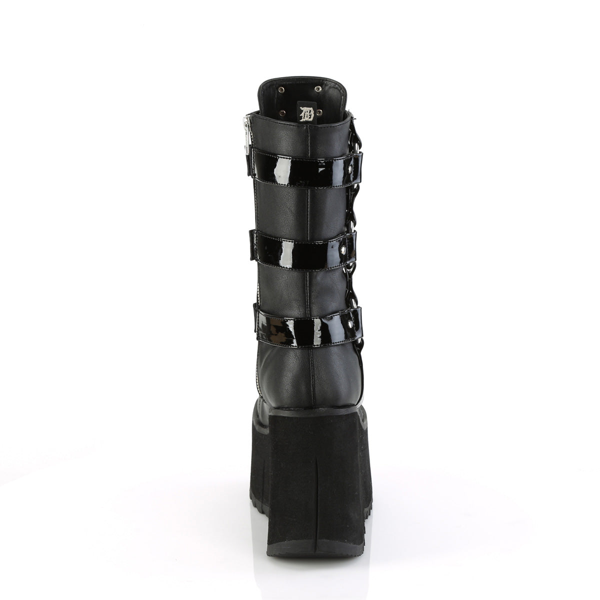 KERA-110 *4 1/2" Platform Lace-Up Mid-Calf Boot, Inside Zip