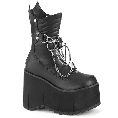 KERA-130 **4 1/2" Platform Calf High Boot, Metal Back Zip