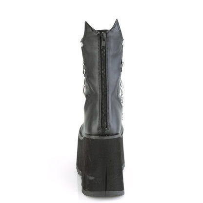 KERA-130 **4 1/2" Platform Calf High Boot, Metal Back Zip