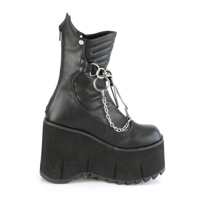 KERA-130 **4 1/2" Platform Calf High Boot, Metal Back Zip