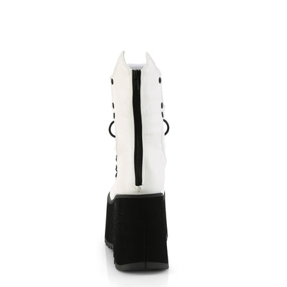 KERA-130 **4 1/2" Platform Calf High Boot, Metal Back Zip