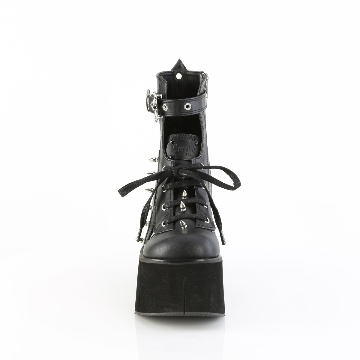 KERA-150 *4 1/2" Platform Lace-Up Ankle Boot,Inside Metal Zip