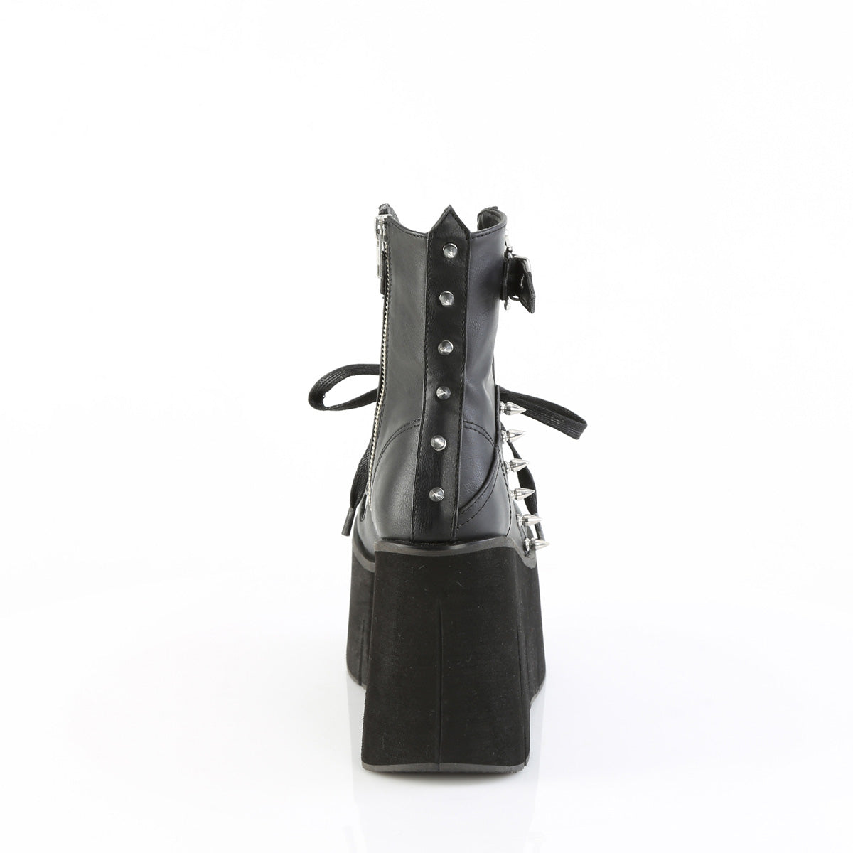 KERA-150 *4 1/2" Platform Lace-Up Ankle Boot,Inside Metal Zip