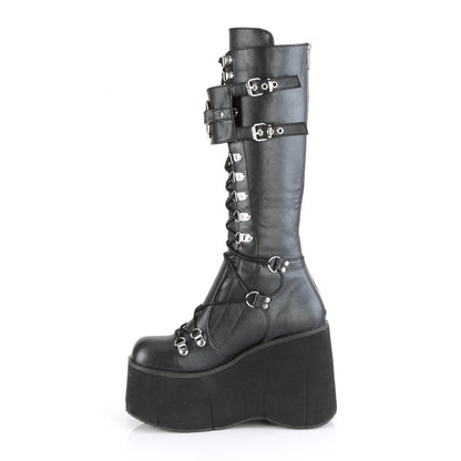 KERA-200 4 1/2"PF Lace-Up Knee High Boots w/ Shield, Back Zip