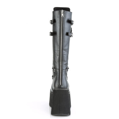 KERA-200 4 1/2"PF Lace-Up Knee High Boots w/ Shield, Back Zip