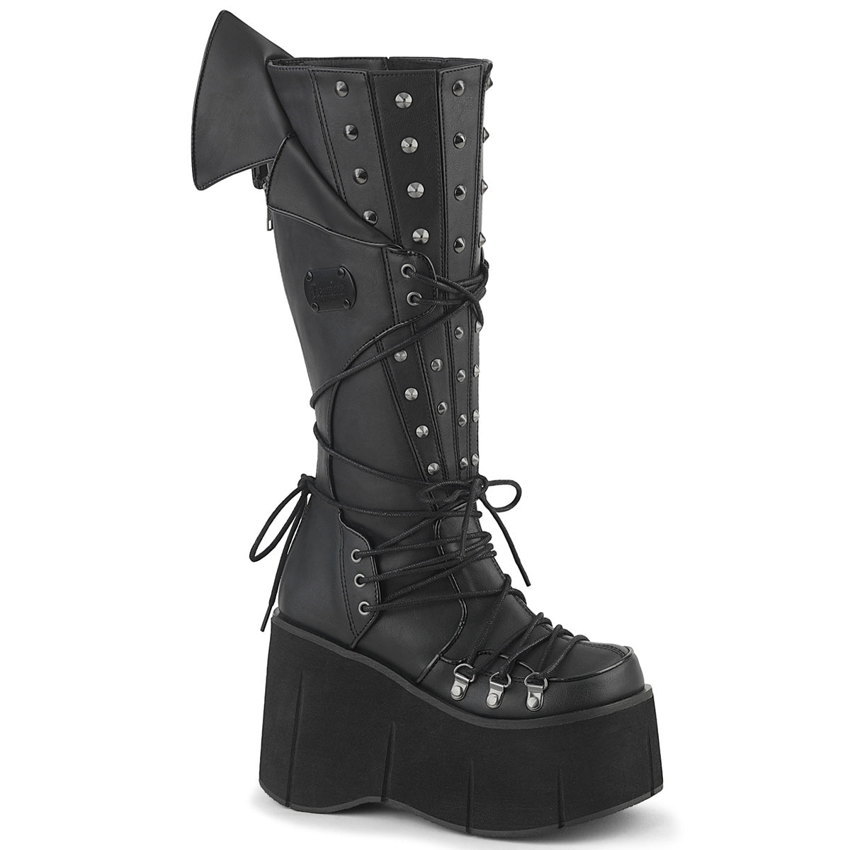 KERA-203 4 1/2" Platform Knee High Boot, Inside Zip