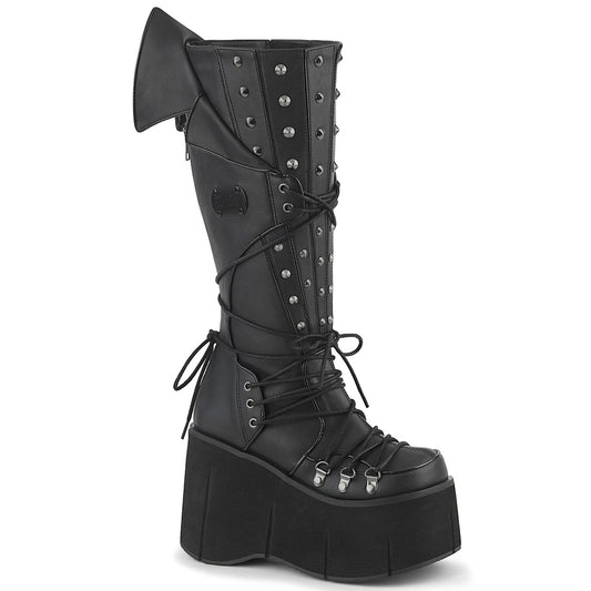 KERA-203 4 1/2" Platform Knee High Boot, Inside Zip