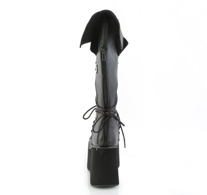 KERA-203 4 1/2" Platform Knee High Boot, Inside Zip