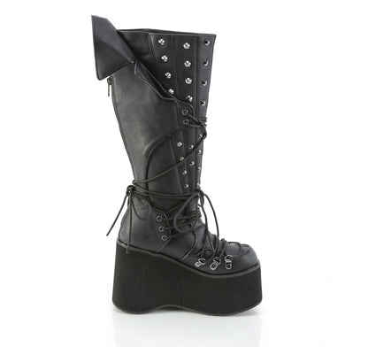 KERA-203 4 1/2" Platform Knee High Boot, Inside Zip