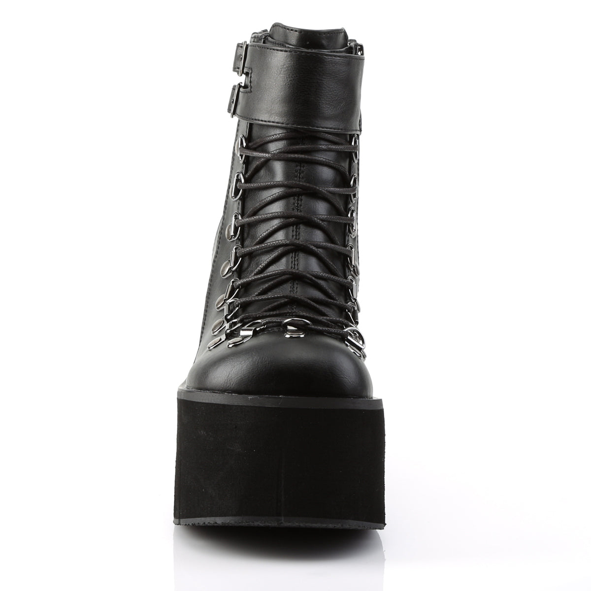 KERA-21 *4 1/2" PF Faux Lace-Up Ankle Boot, Side Zip