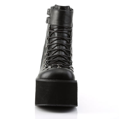 KERA-21 *4 1/2" PF Faux Lace-Up Ankle Boot, Side Zip