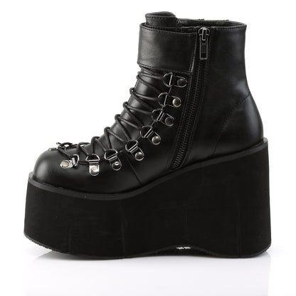 KERA-21 *4 1/2" PF Faux Lace-Up Ankle Boot, Side Zip