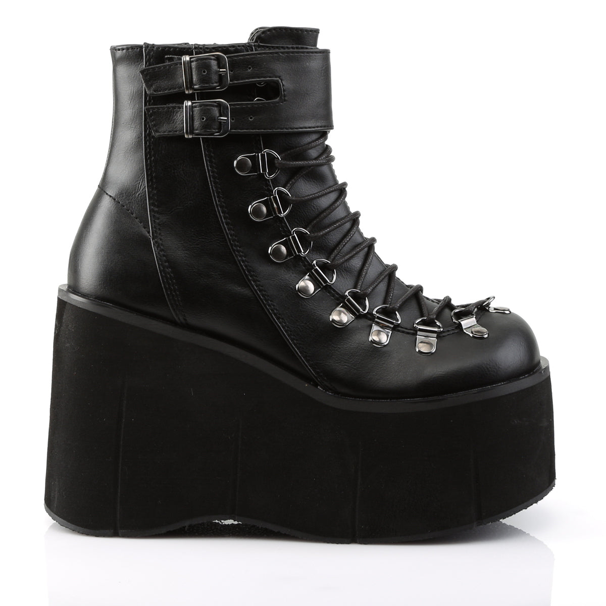 KERA-21 *4 1/2" PF Faux Lace-Up Ankle Boot, Side Zip
