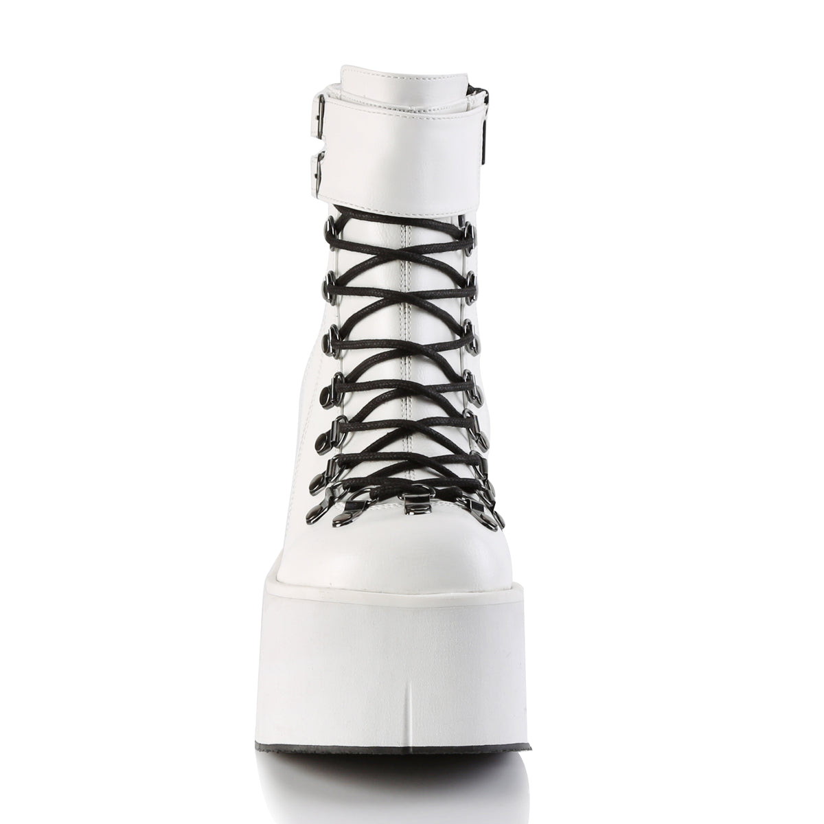 KERA-21 *4 1/2" PF Faux Lace-Up Ankle Boot, Side Zip