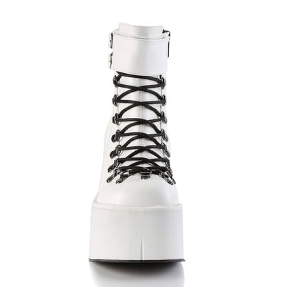 KERA-21 *4 1/2" PF Faux Lace-Up Ankle Boot, Side Zip