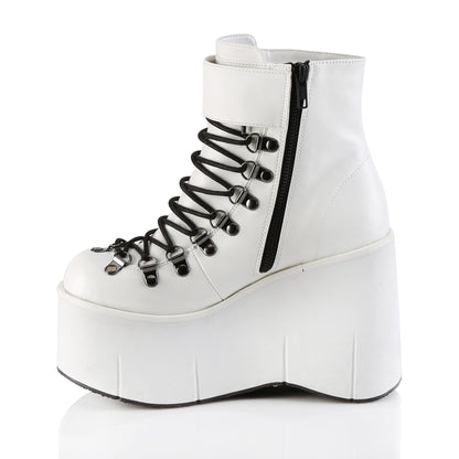 KERA-21 *4 1/2" PF Faux Lace-Up Ankle Boot, Side Zip