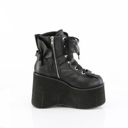 KERA-55 4 1/2" Platform Lace-Up Ankle Boot,Inside Metal Zip