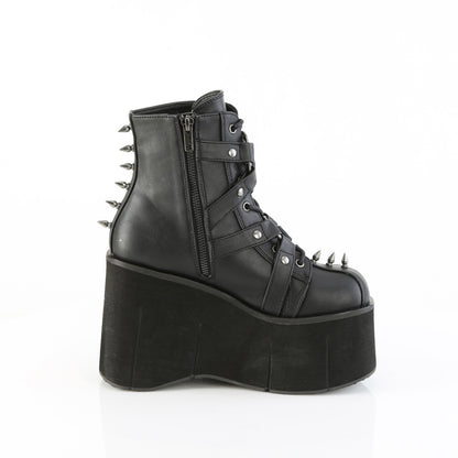KERA-68 4 1/2" Platform Lace-Up Ankle Boot,Inside Metal Zip