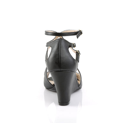KIMBERLY-04 *3" Strappy Wedge Sandal W/ Cutout Detail