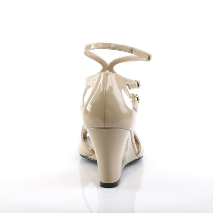 KIMBERLY-04 *3" Strappy Wedge Sandal W/ Cutout Detail