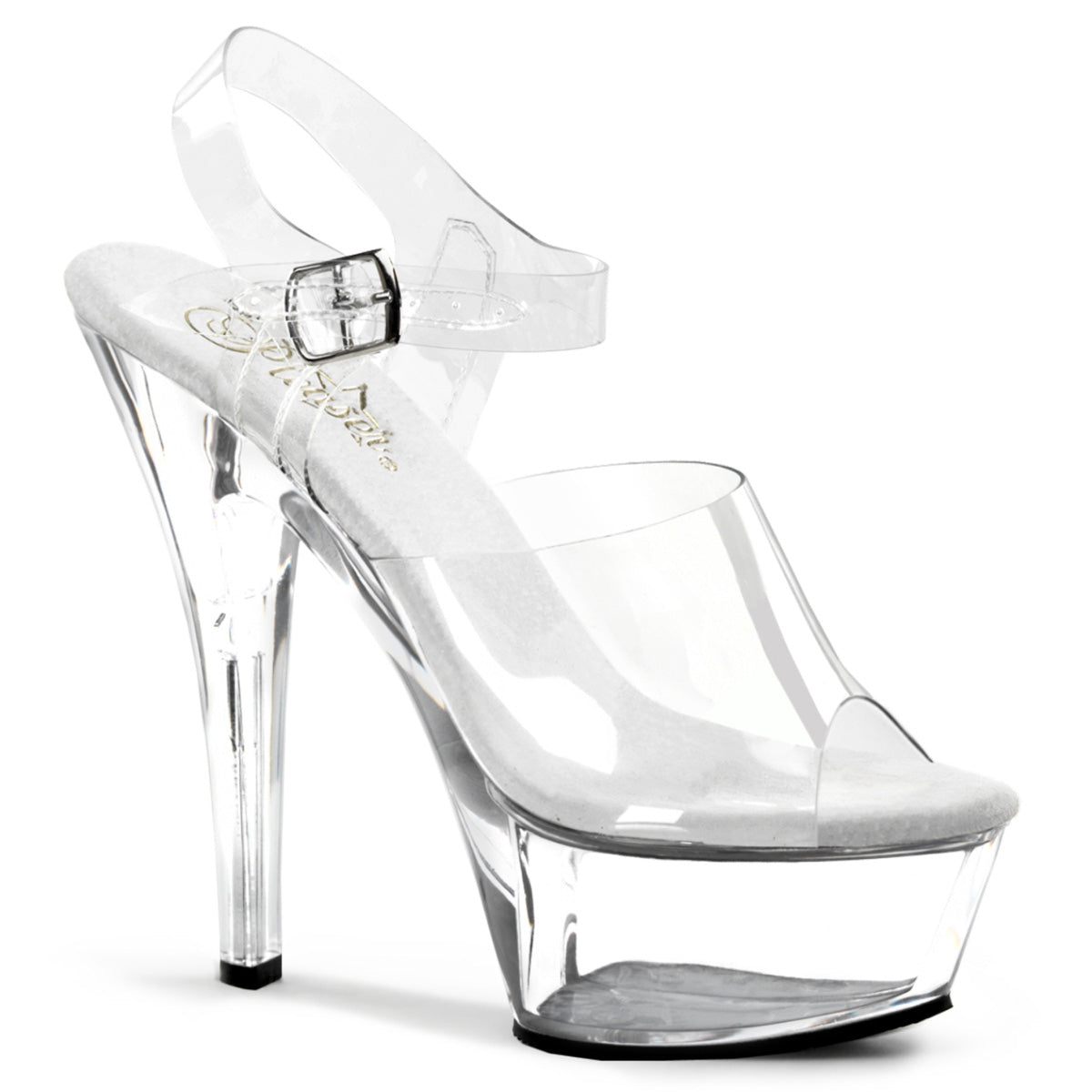 KISS-208 6" Heel, 1 3/4" PF Ankle Strap Sandal