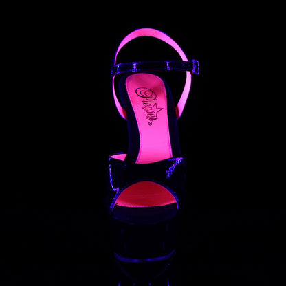 KISS-209TT 6" Heel, 1 3/4" PF Two Tone Ankle Strap Sandal