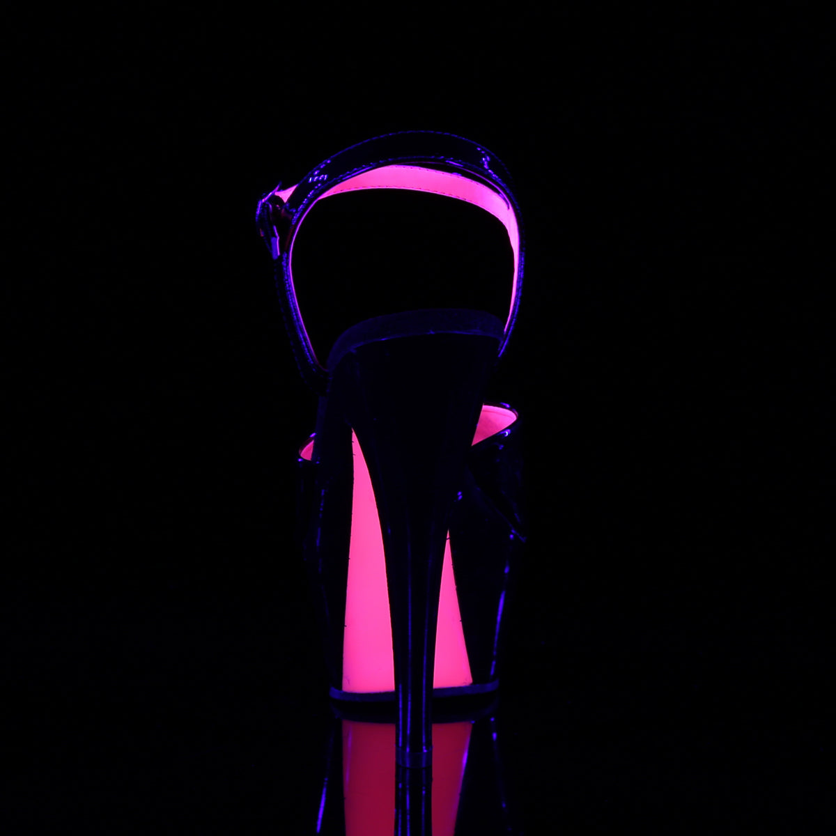 KISS-209TT 6" Heel, 1 3/4" PF Two Tone Ankle Strap Sandal