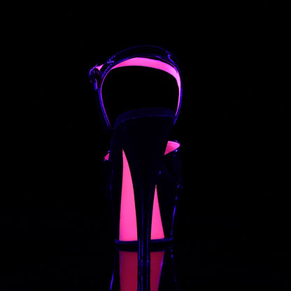 KISS-209TT 6" Heel, 1 3/4" PF Two Tone Ankle Strap Sandal