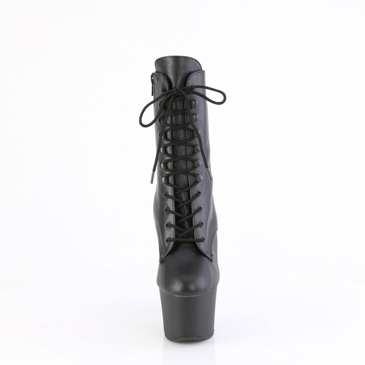 KNUCKS-1020 *7" Heel, 2 3/4" PF Ankle Boot w/Brass Knuckles, Side Zip