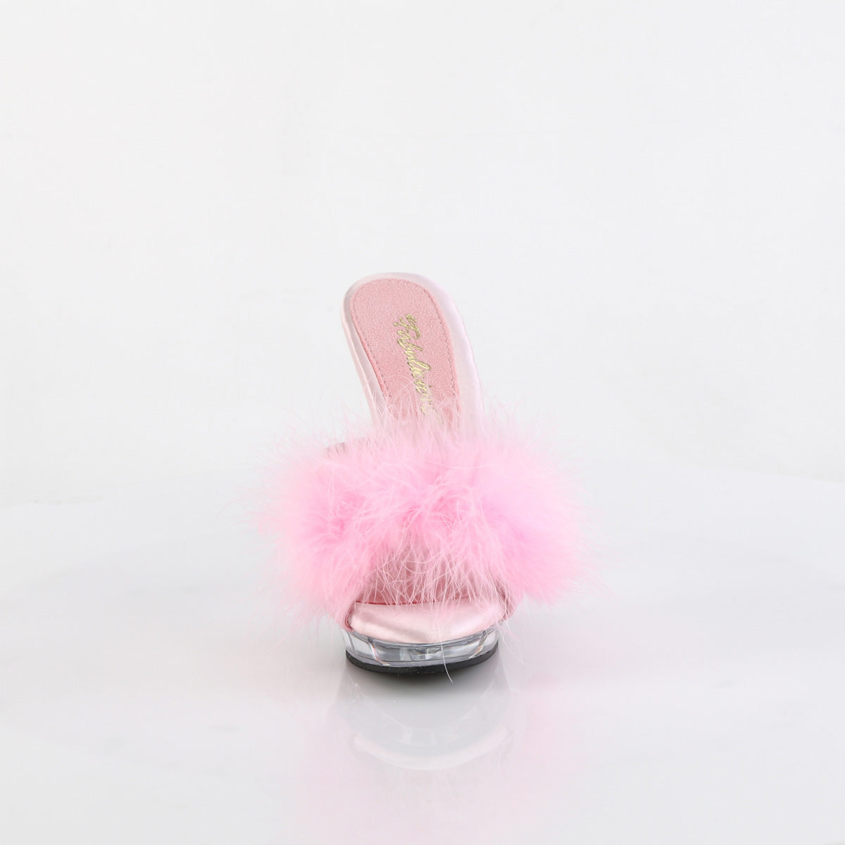 LIP-101-8 5" Heel, 3/4" PF Marabou Slipper