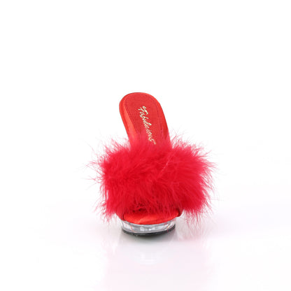 LIP-101-8 5" Heel, 3/4" PF Marabou Slipper