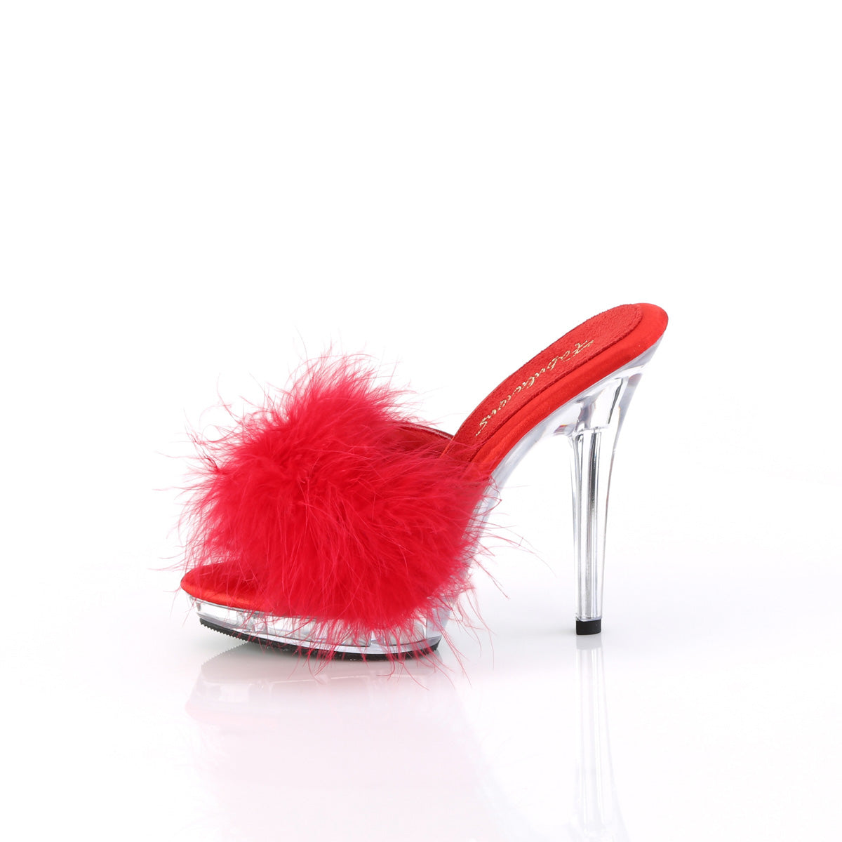 LIP-101-8 5" Heel, 3/4" PF Marabou Slipper