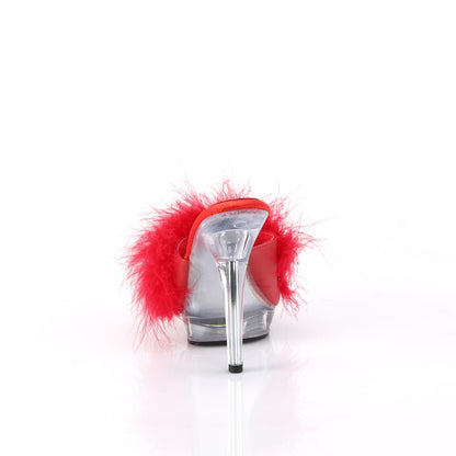 LIP-101-8 5" Heel, 3/4" PF Marabou Slipper