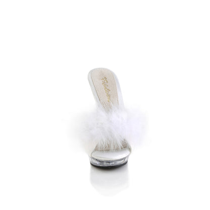 LIP-101-8 5" Heel, 3/4" PF Marabou Slipper