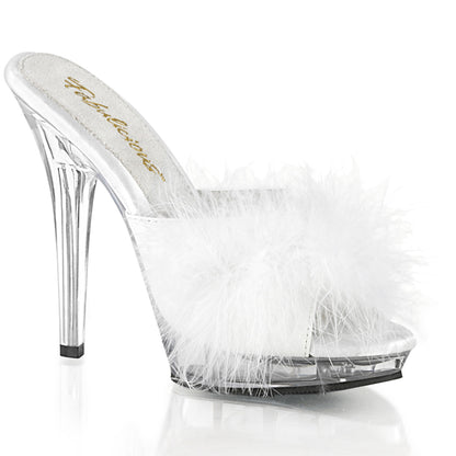 LIP-101-8 5" Heel, 3/4" PF Marabou Slipper