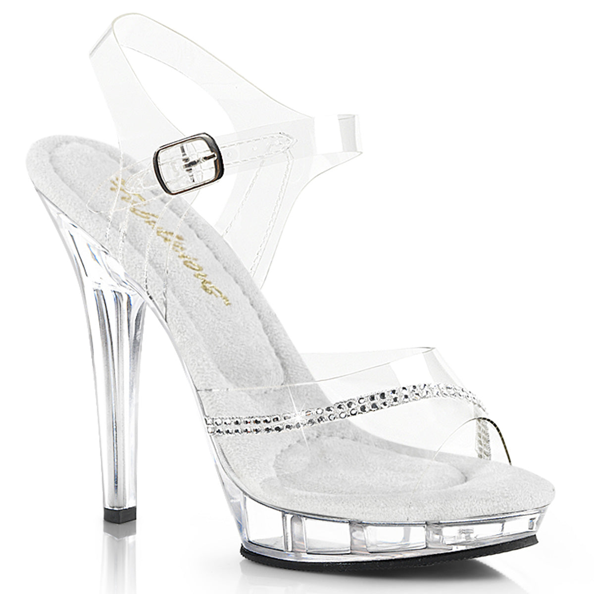 LIP-108R **5" Heel, 3/4" PF Ankle Strap Sandal w/ RS