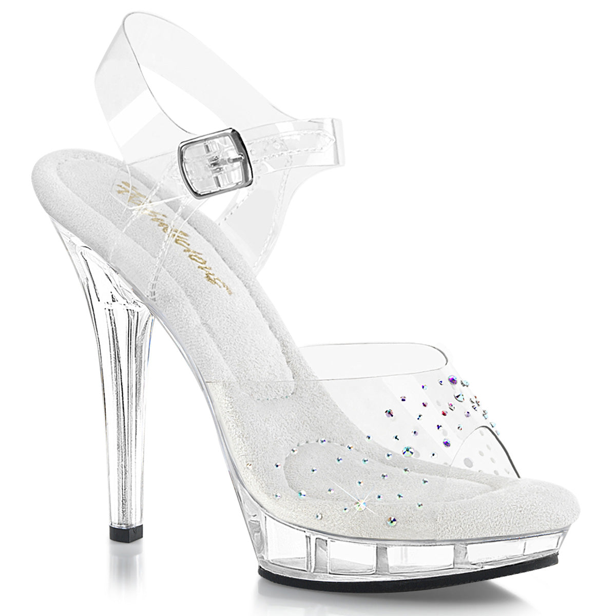 LIP-108SD *5" Heel, 3/4" PF Ankle Strap Sandal W/ RS