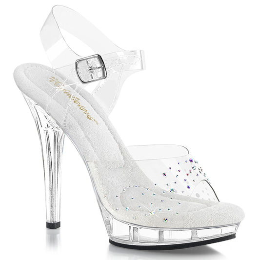 LIP-108SD *5" Heel, 3/4" PF Ankle Strap Sandal W/ RS