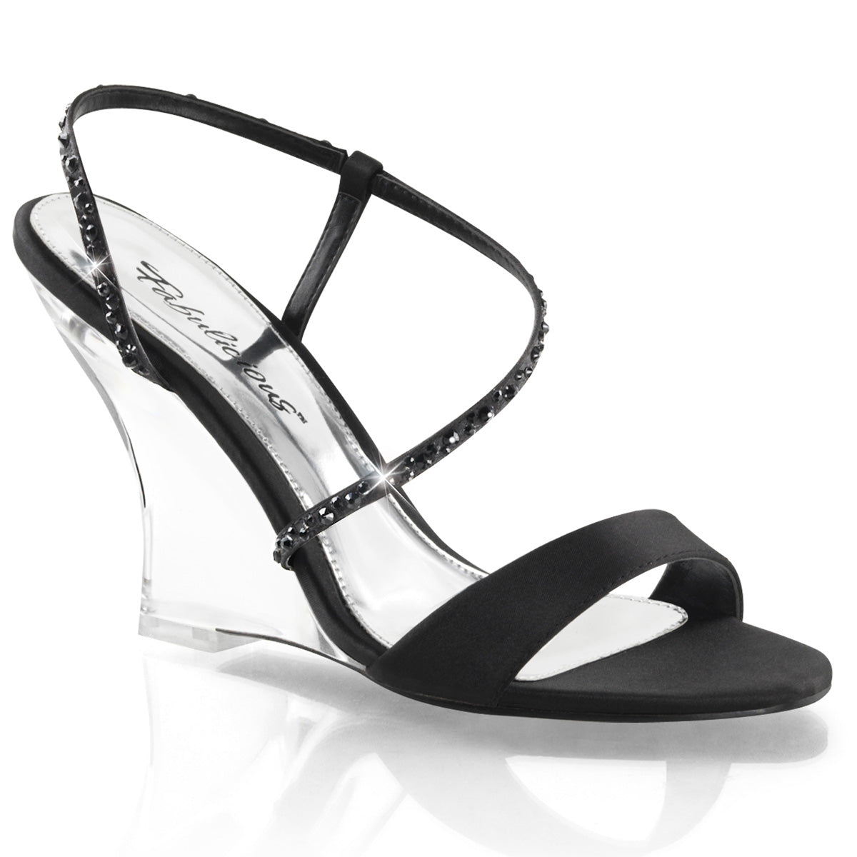LOVELY-417 *4" Sling Back Wedge Sandal