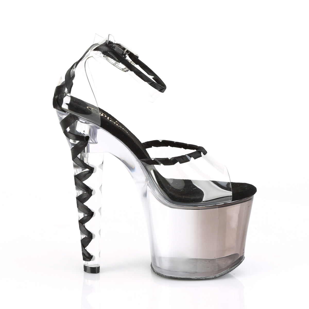 LOVESICK-712T 7" Heel, 3 1/4" PF Ankle Strap d'Orsay Sandal
