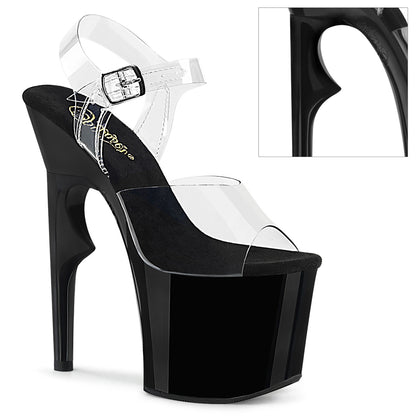 LOVETHORN-708 **7" Rose Thorn Heel, 3 1/4" PF Ankle Strap Sandal