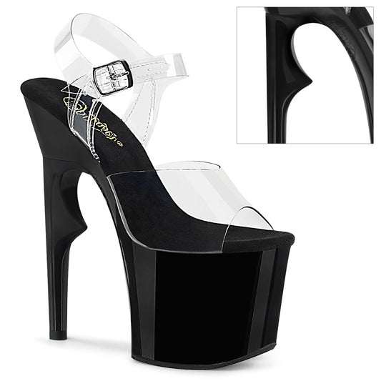 LOVETHORN-708 **7" Rose Thorn Heel, 3 1/4" PF Ankle Strap Sandal