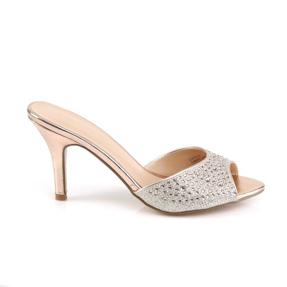 LUCY-01 *3 1/4" Heel, Slide Embellished w/RS Glitter