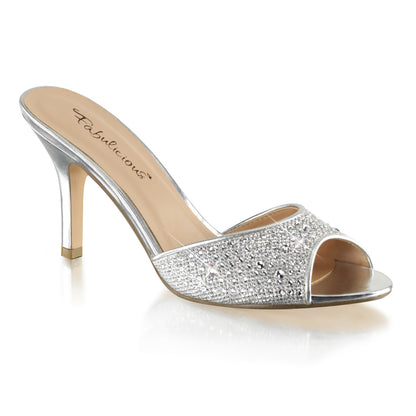 LUCY-01 *3 1/4" Heel, Slide Embellished w/RS Glitter