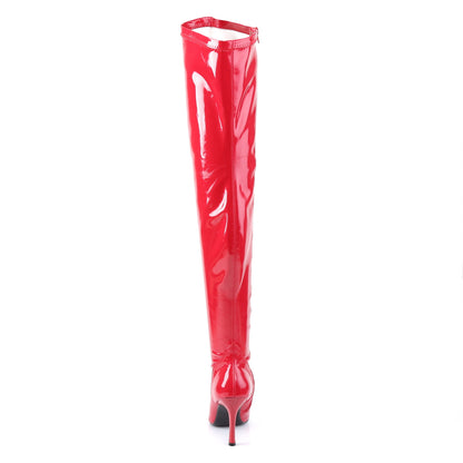 LUST-3000 *3 3/4" Heel Stretch Pat Knee Boot