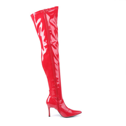 LUST-3000 *3 3/4" Heel Stretch Pat Knee Boot