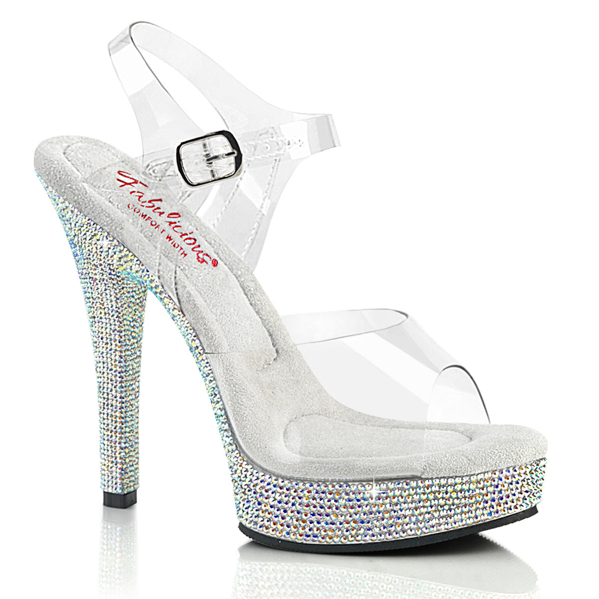 MAJESTY-508DM 5" Heel, 7/8" PF Ankle Strap Sandal